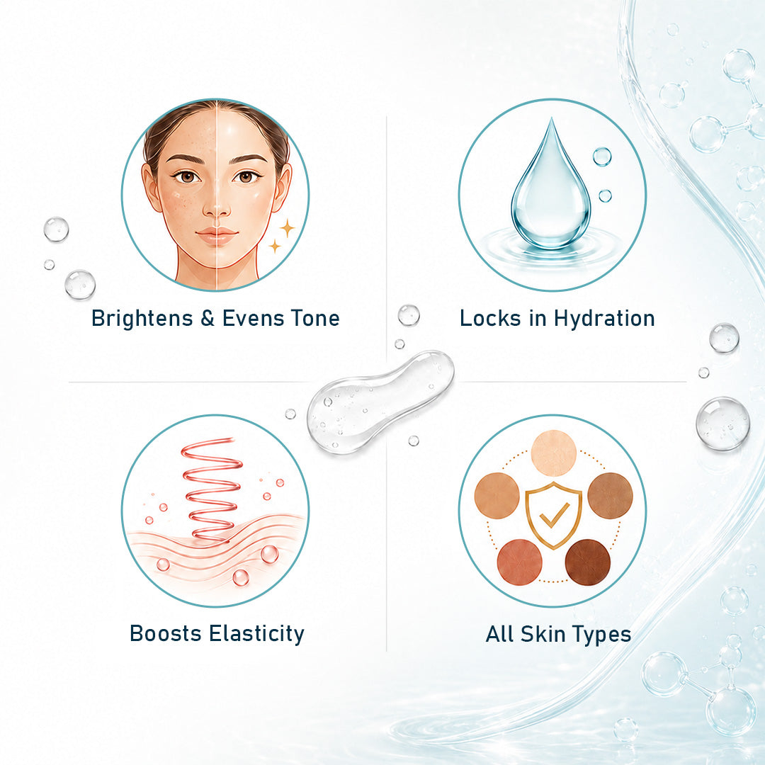 Korean Glass Skin Toner Essence - 1% Black Rice, 3% Niacinamide, Peptide, Hydration, Barrier Repair, Smooth, Brighter Skin