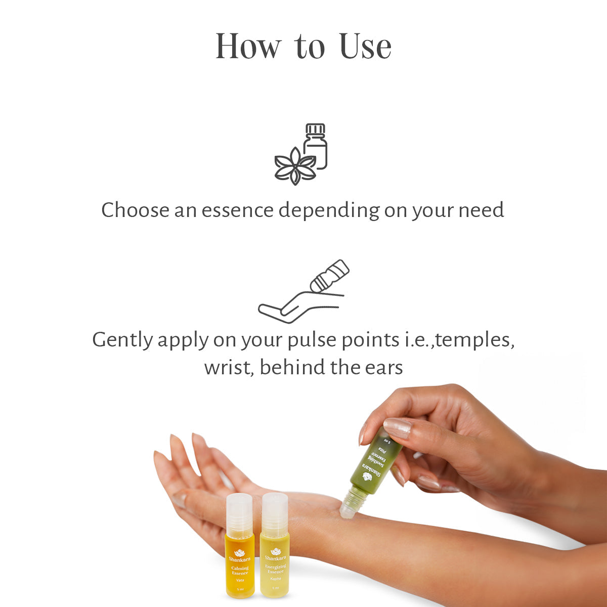 Aromatherapy Collection Roll-on set - 5ml each by Shankara 5ml