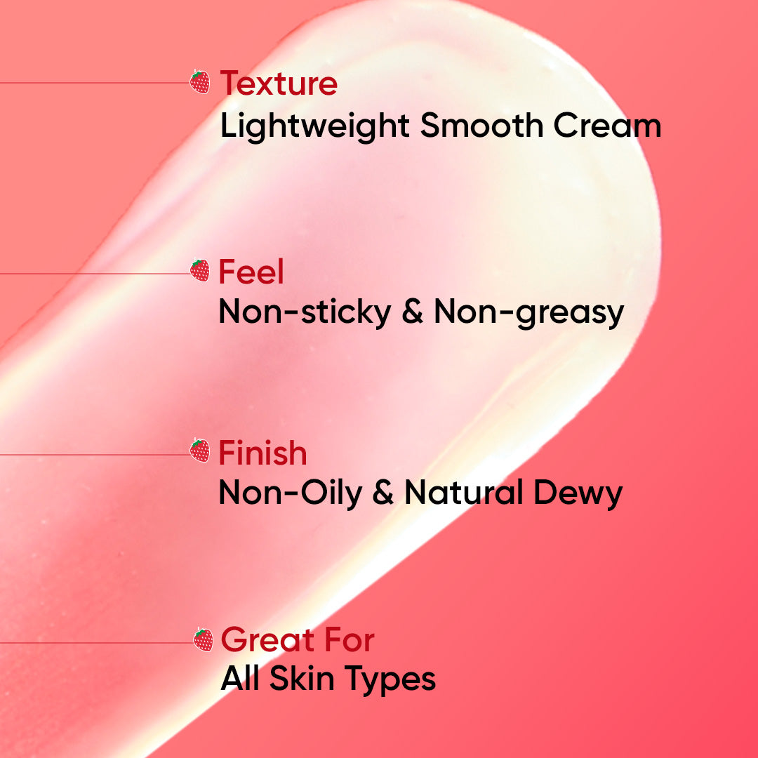 Strawberry + Niacinamide Moisturizer, Pack of 2 160g