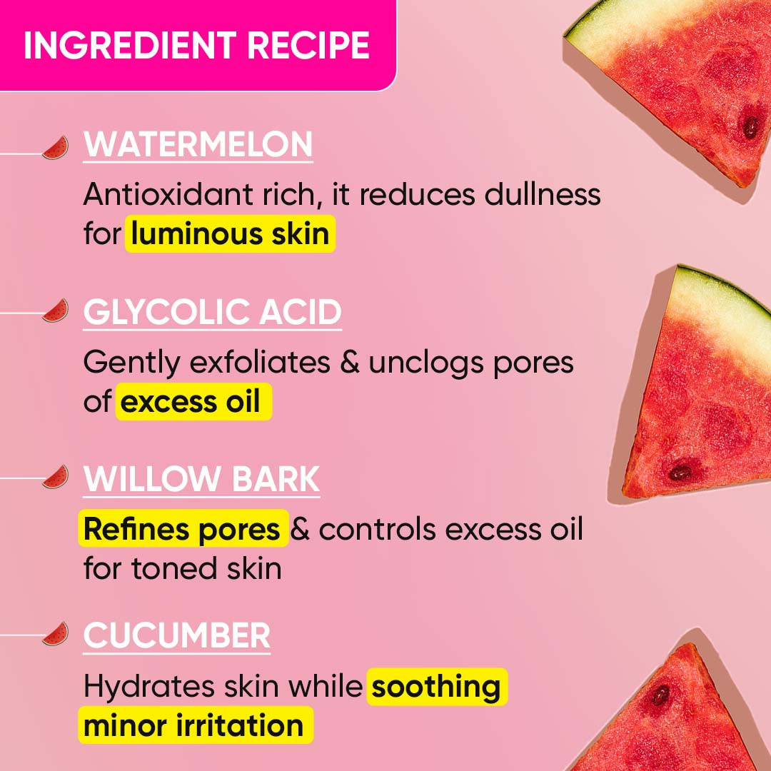 Watermelon + Glycolic Acid Toner -Free 150ml