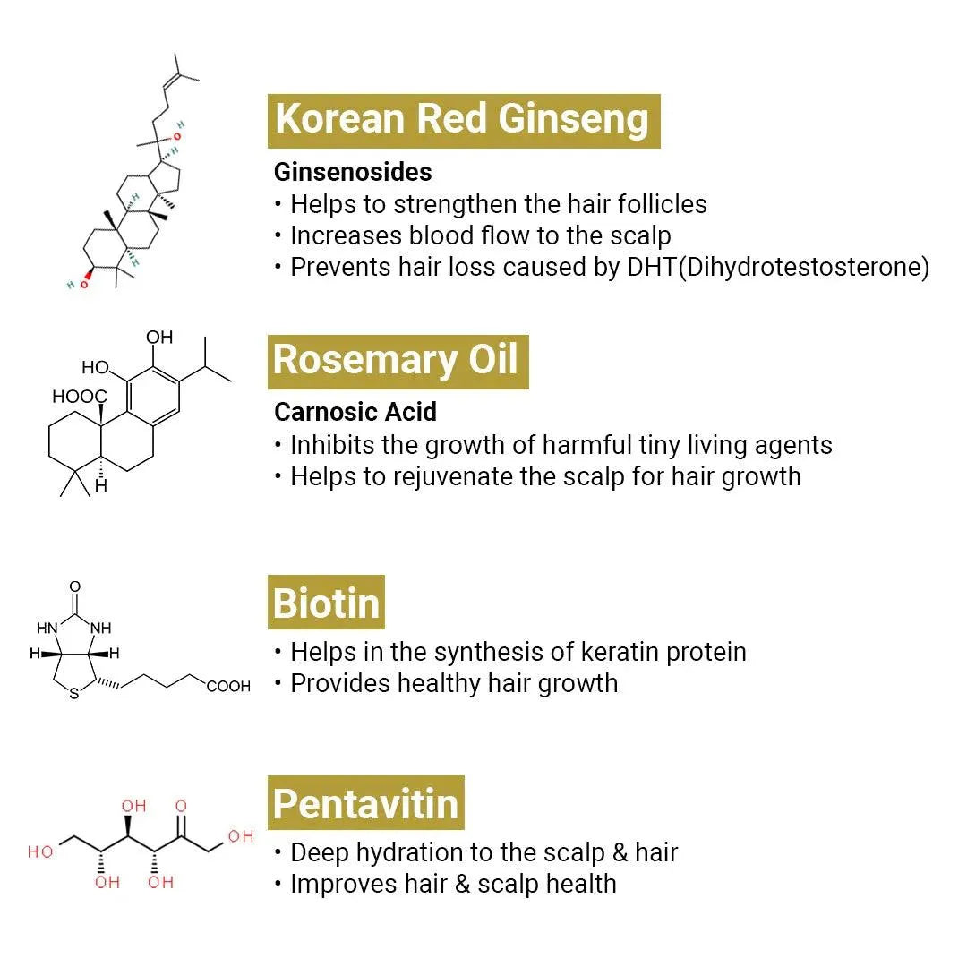 Alopex Penta Active 10, Solution for New Hair Growth & Hair Fall Control, Enriched with Korean Red Ginseng, Biotin & Vitamin E (Clinically Proven) 120g