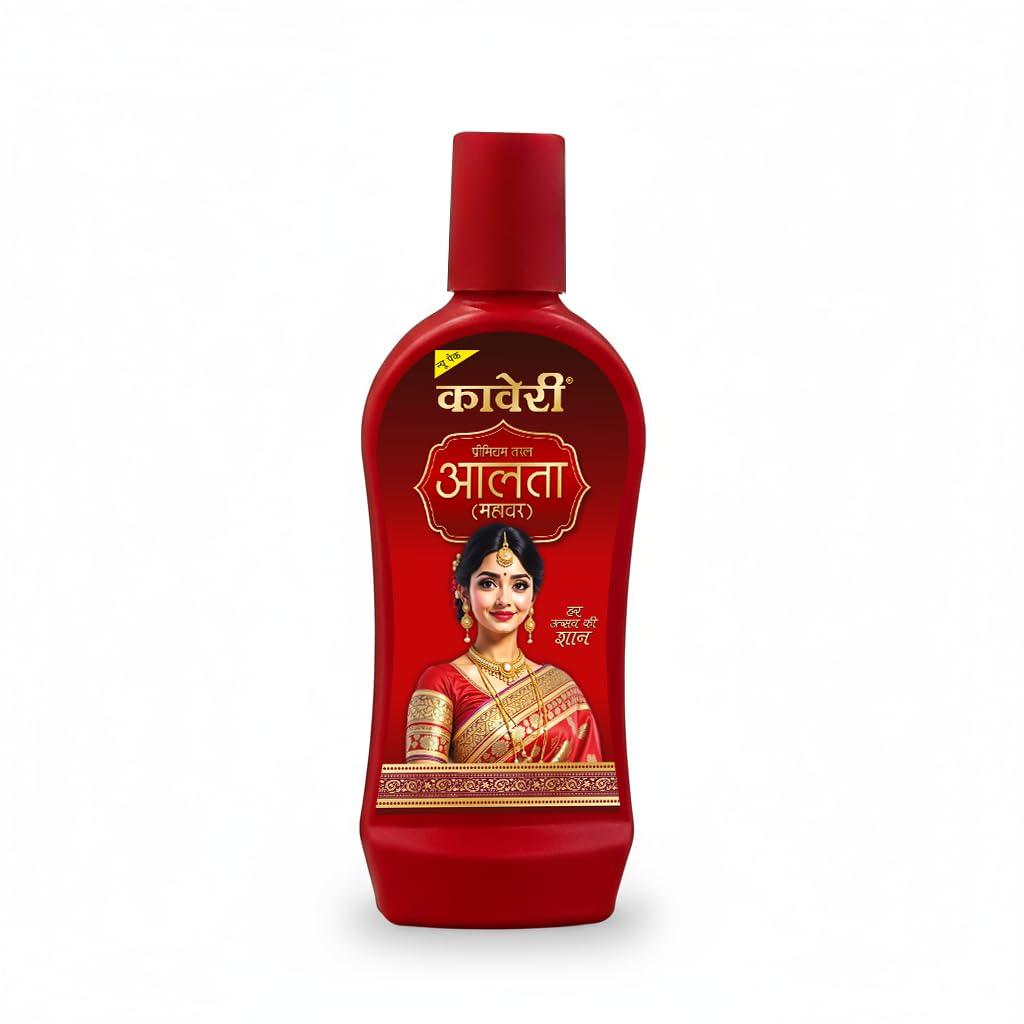 Kaveri Alta Red Colour For Feet – Liquid Alta for Women & Girls Hand & Feet Designs – 100ML 100ml