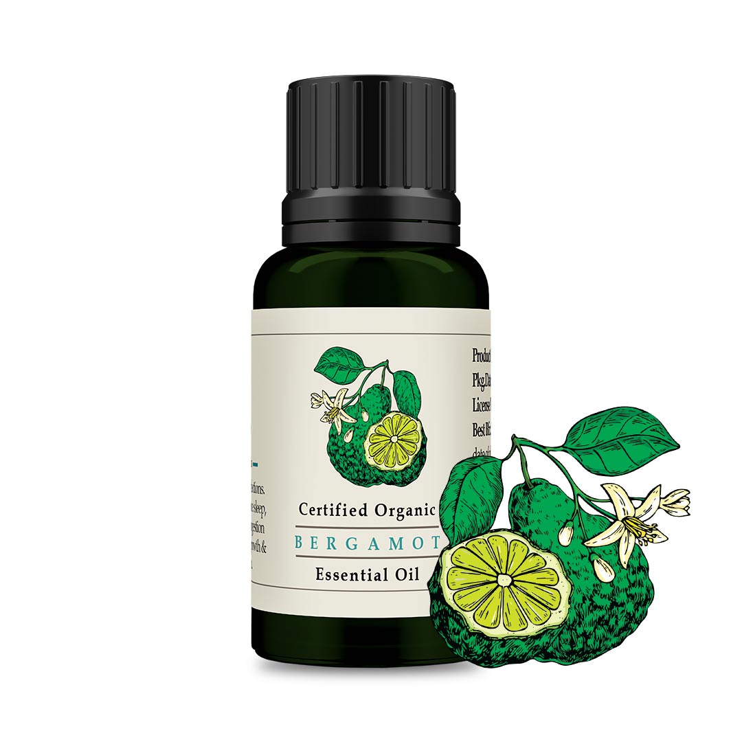 Bergamot Essential Oil - Certified Organic 15ml