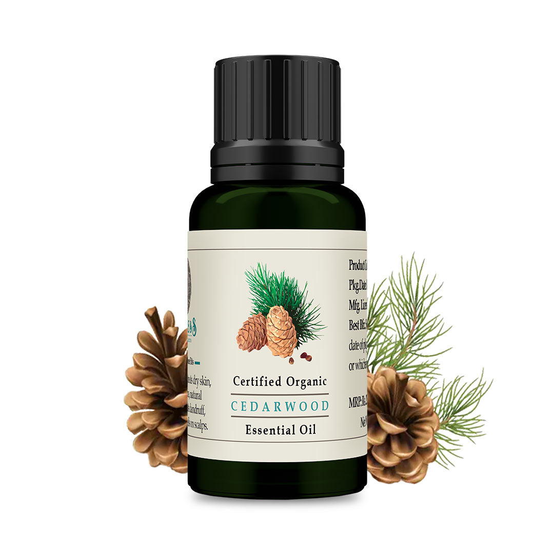 Cedarwood Essential Oil - Certified Organic 15ml