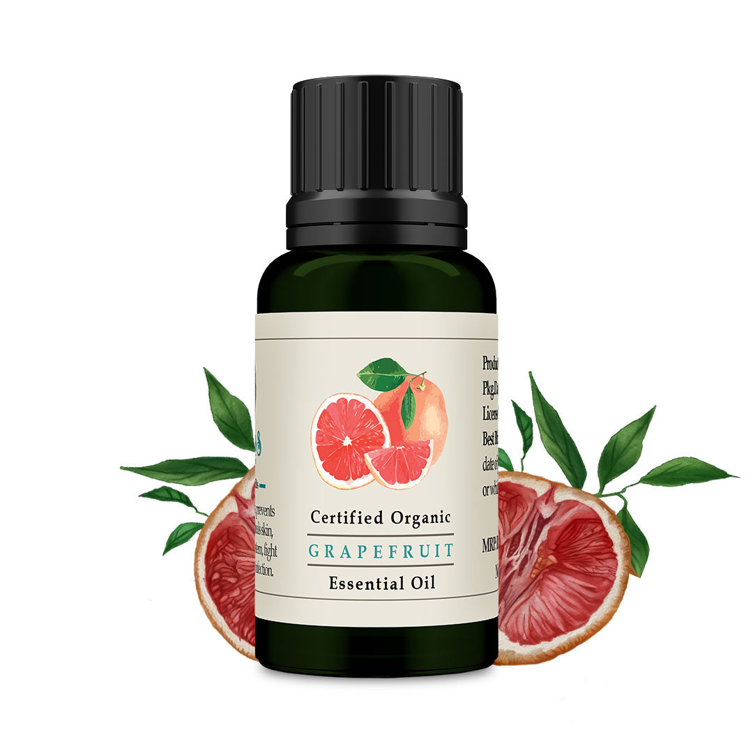 Grapefruit Essential Oil - Certified Organic 15ml