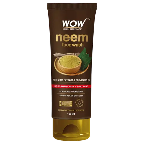 【WOW Skin Science】Neem Face Wash Acne Control & Oil Balancing｜ニーム フェイスウォッシュ｜100ml