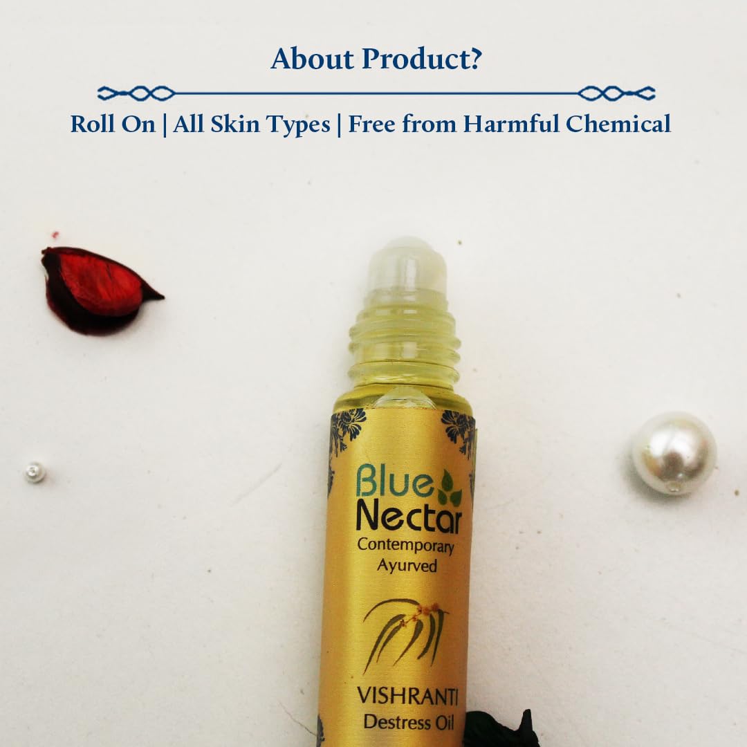 Vishranti Destress Oil & Roll On Migraine Relief (9 herbs, 9ml) 9ml