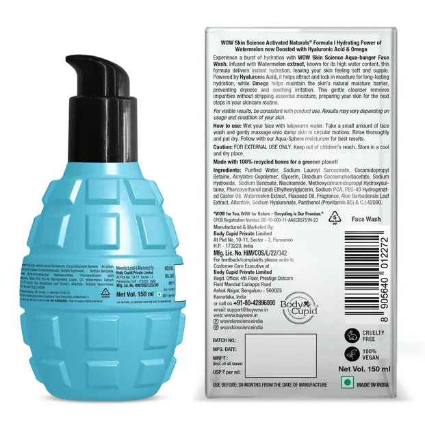 Aqua Glow Skin Care Trio Complete Hydration & Sun Protection 500ml