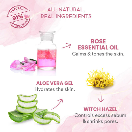 Himalayan Rose Aloe Gel Moisturizer Restores & Hydrates Skin 50ml