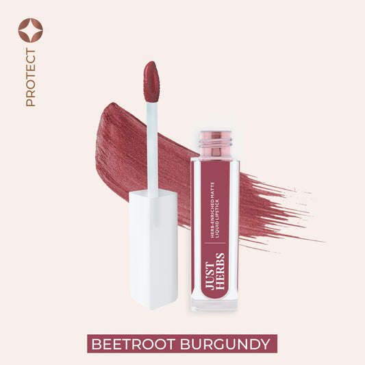 【Just Herbs】 Herb-enriched Matte Liquid Lipstick 05 Beetroot Burgundy