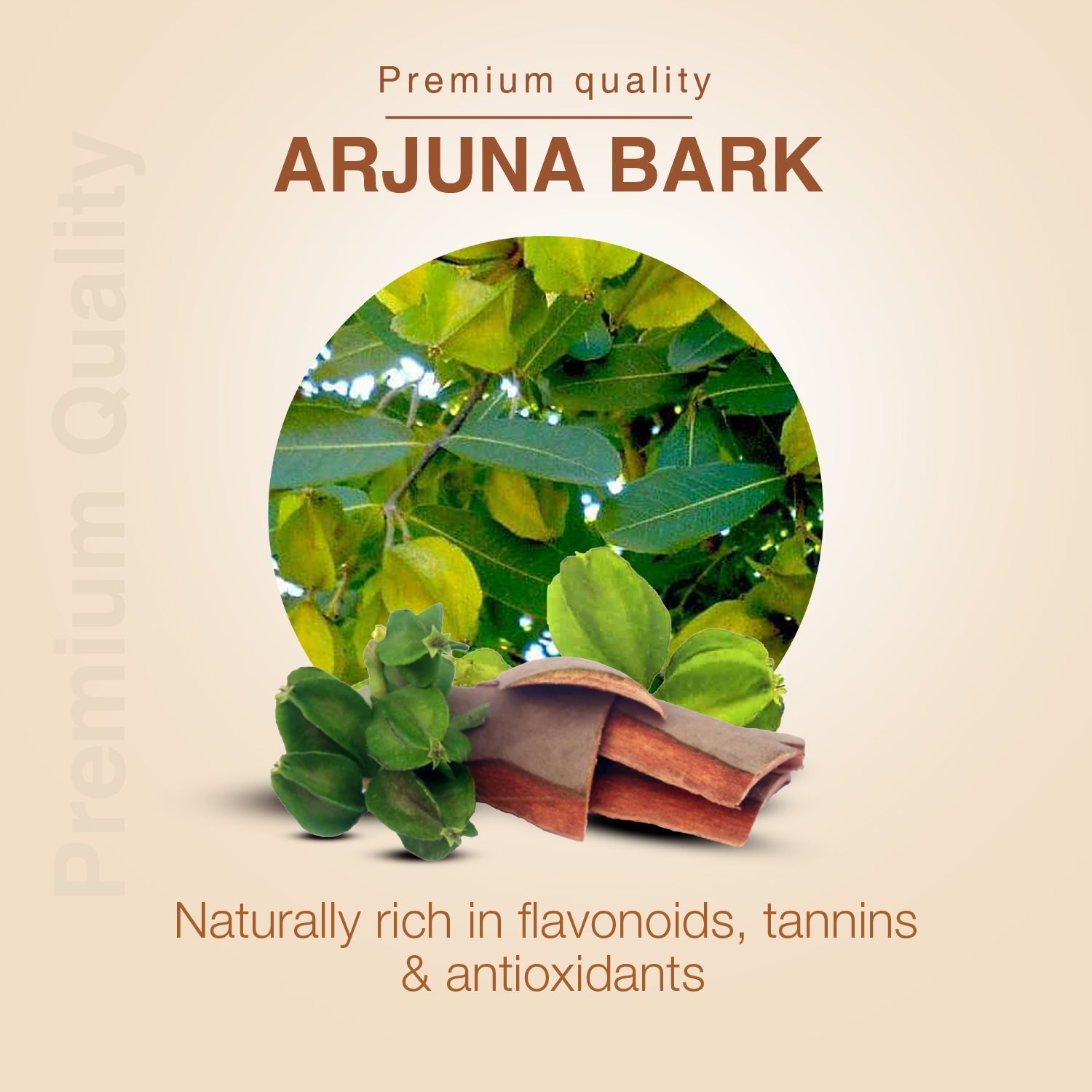 Arjuna Bark Decoction | Pure Terminalia arjuna Cardiac Tonic for Heart Strength, Healthy Cholesterol & Improved Circulation | Antioxidant-Rich Ayurvedic Herbal Drink for Cardiovascular Wellness | Net Qty: 200g 200g