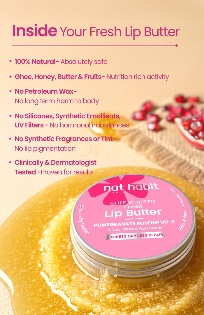 Pomegranate Rosehip Vit-E Lip Butter 8g × 1
