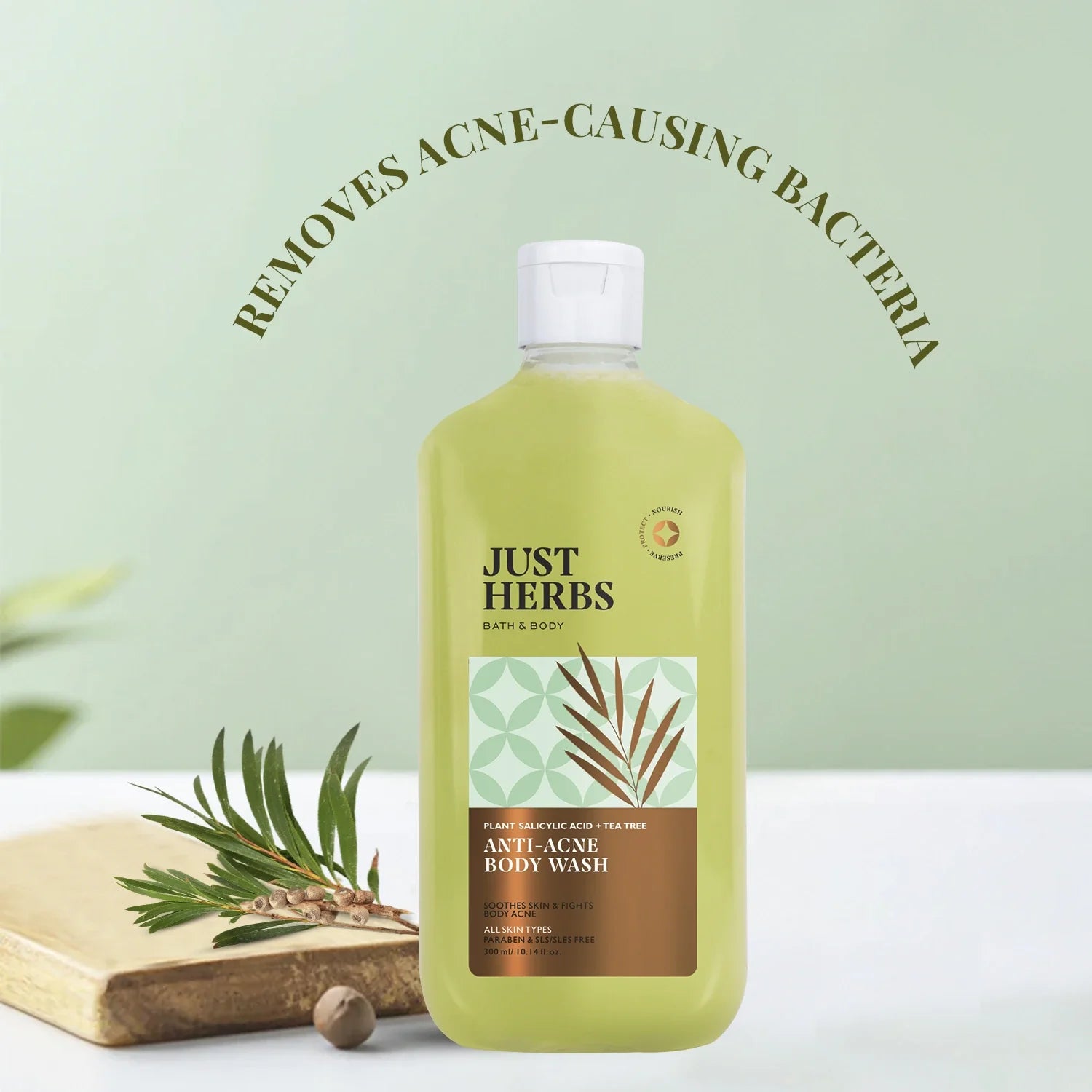 Tea Tree Anti-acne Body Wash with Plant Salicylic Acid 300ml