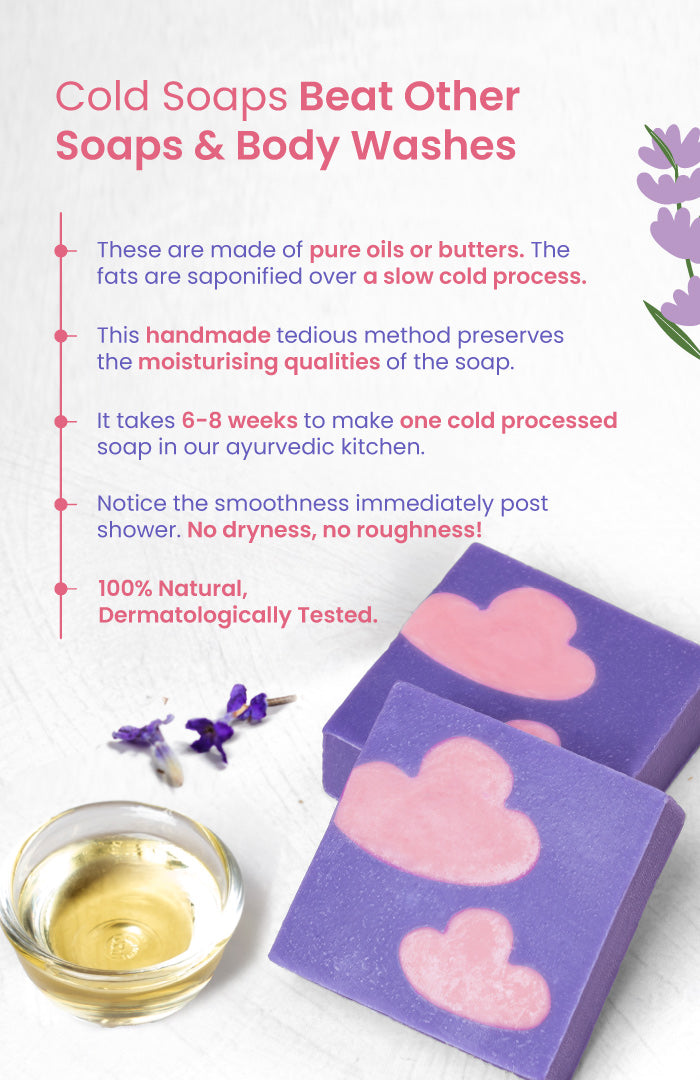 Cold Processed Himalayan Lavender Moisturising Soap 125g × 6個パック