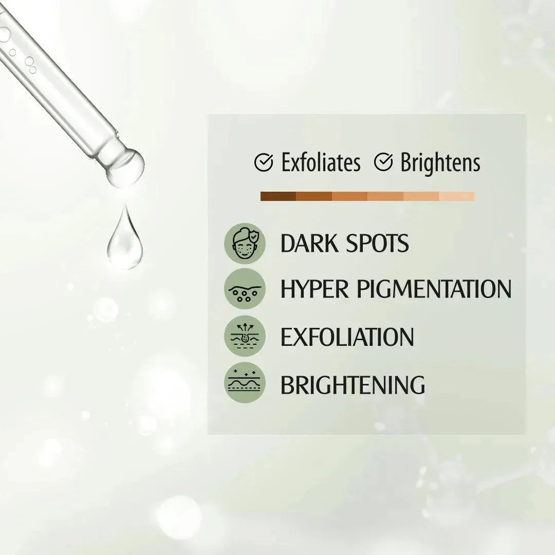 Skin Lightening Underarm Serum,for Exfoliating & Brightening, with Lactic Acid, Mulberry Extract & Tea Tree Oil 30g