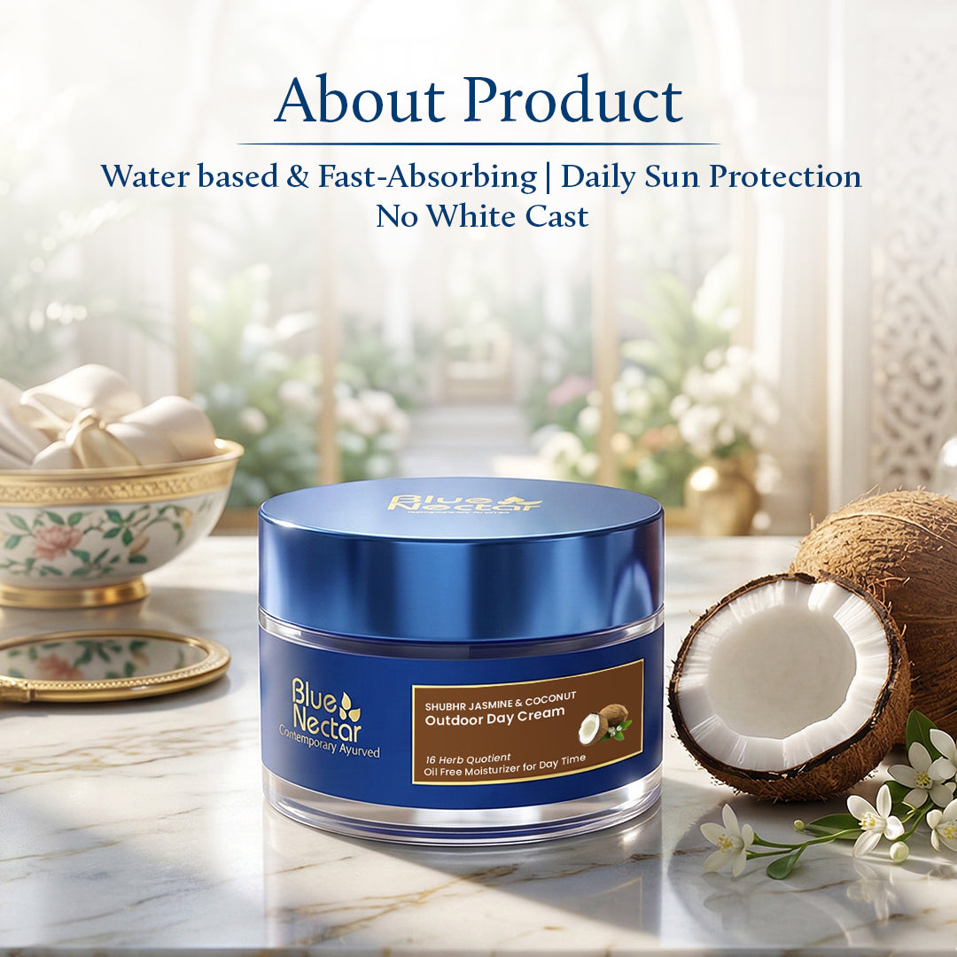 Shubhr Jasmine & Coconut SPF 30 Sunscreen for Women for Sun Protection (16 Herbs, 50g) 50g