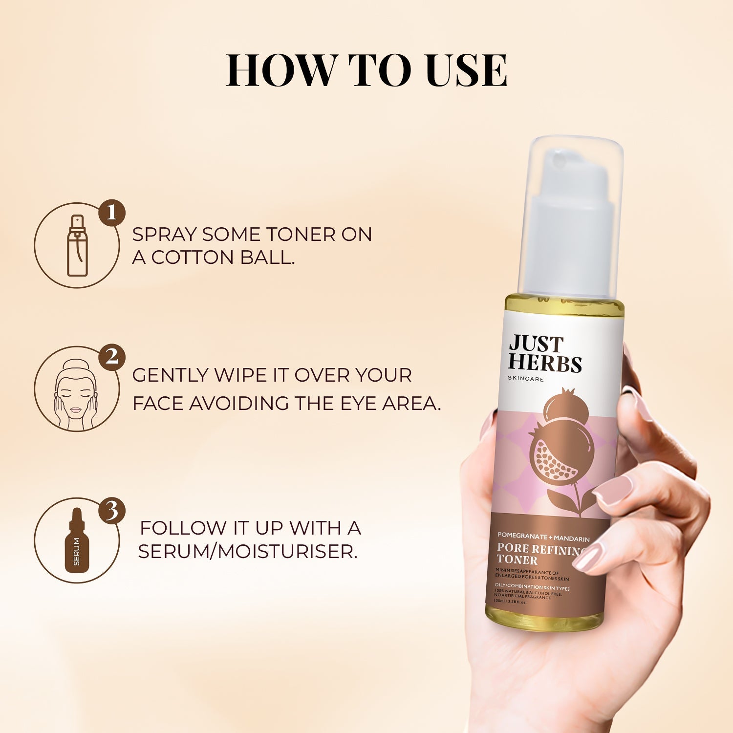 Pore Refining Toner with Pomegranate and Mandarin 100ml