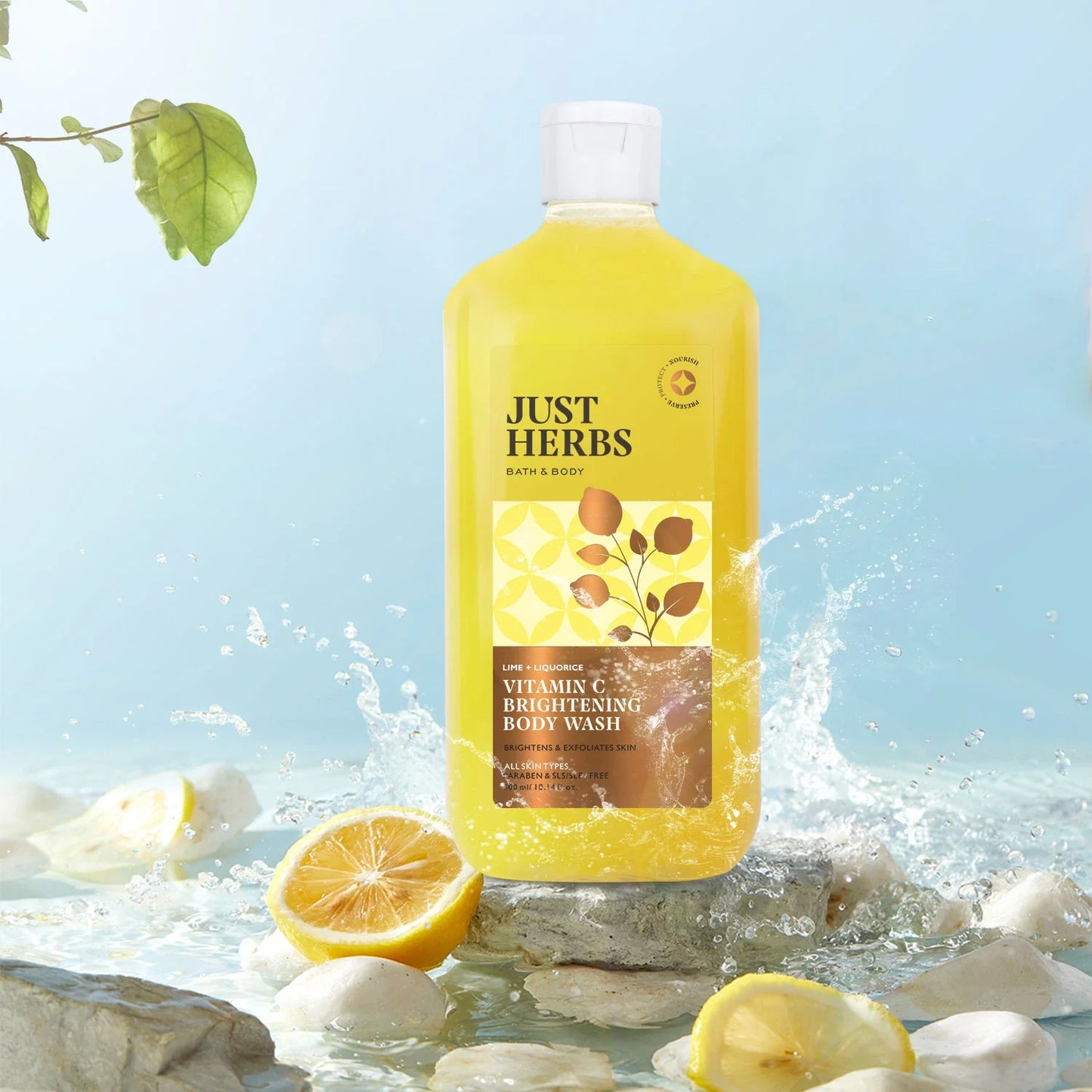 Vitamin C Brightening Body Wash with Lime and Liquorice 300ml