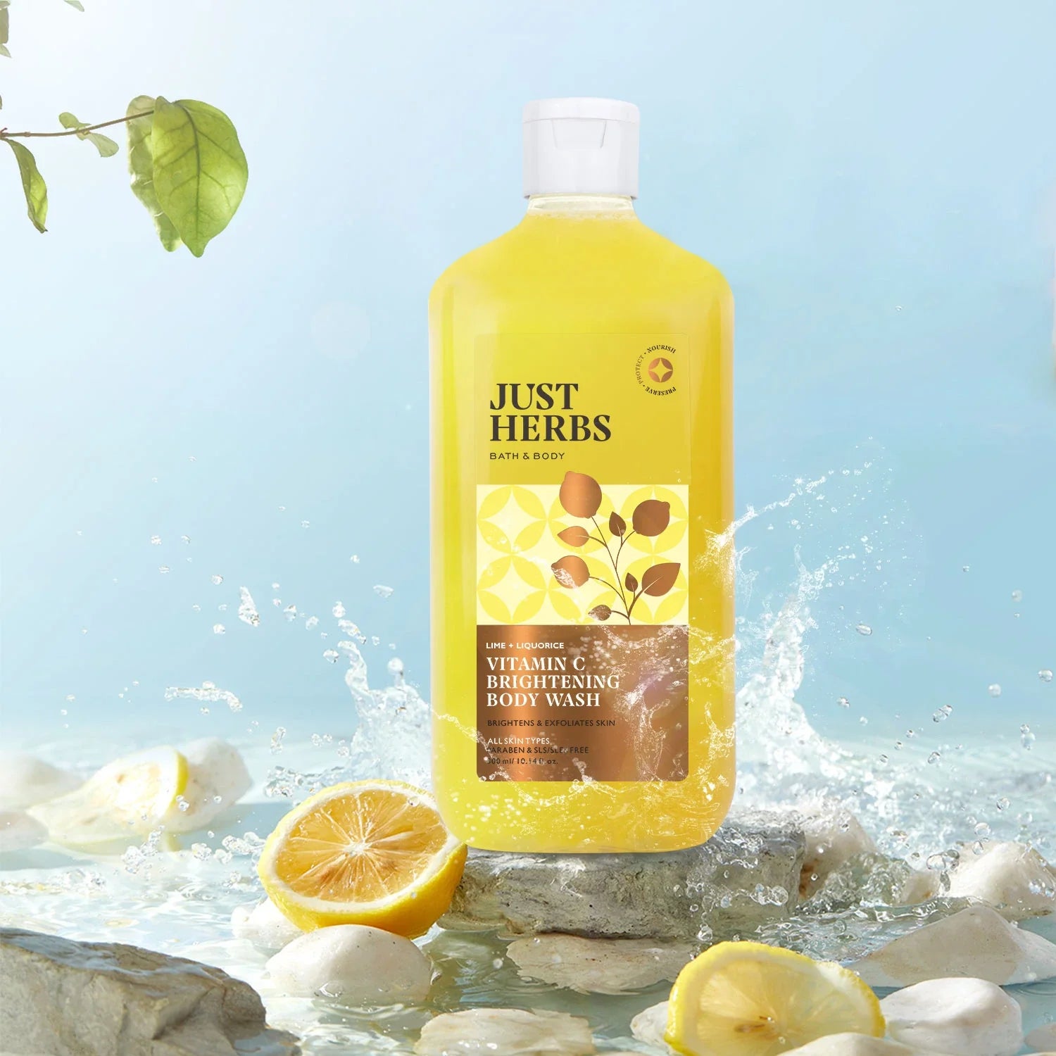 Vitamin C Brightening Body Wash with Lime and Liquorice 300ml