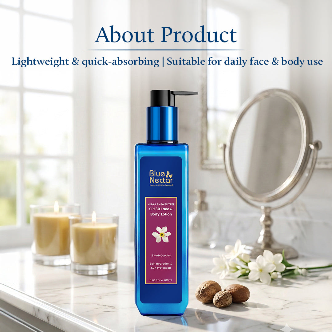 Niraa Shea Butter SPF 30 Face & Body Sunscreen Lotion (12 Herbs) 200ml