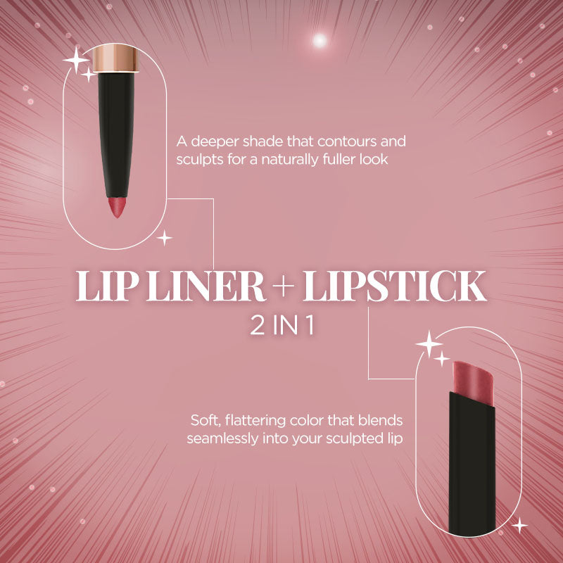 TWIN FLAME- LIPSTICK & LIP LINER DUO