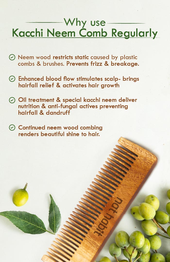 Kacchi Neem Pocket Comb 2個