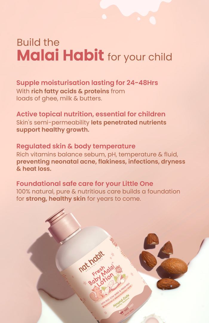Almond & Date Fresh Baby Malai Lotion 200ml