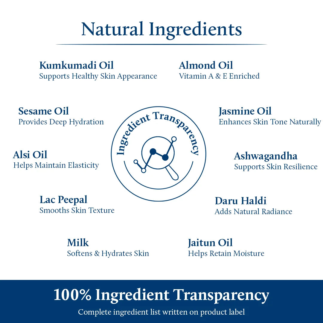 Kumkumadi Baby Body Oil with Organic Ghee for Glowing Skin(17 herbs) 100ml
