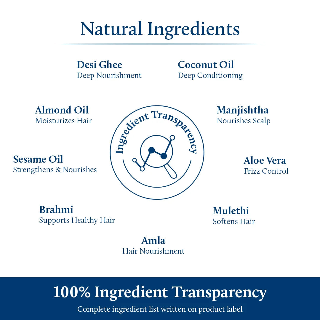 Baby Hair Oil with Ghee for Nourishment and Baby Hair Growth(18 Herbs) 200ml