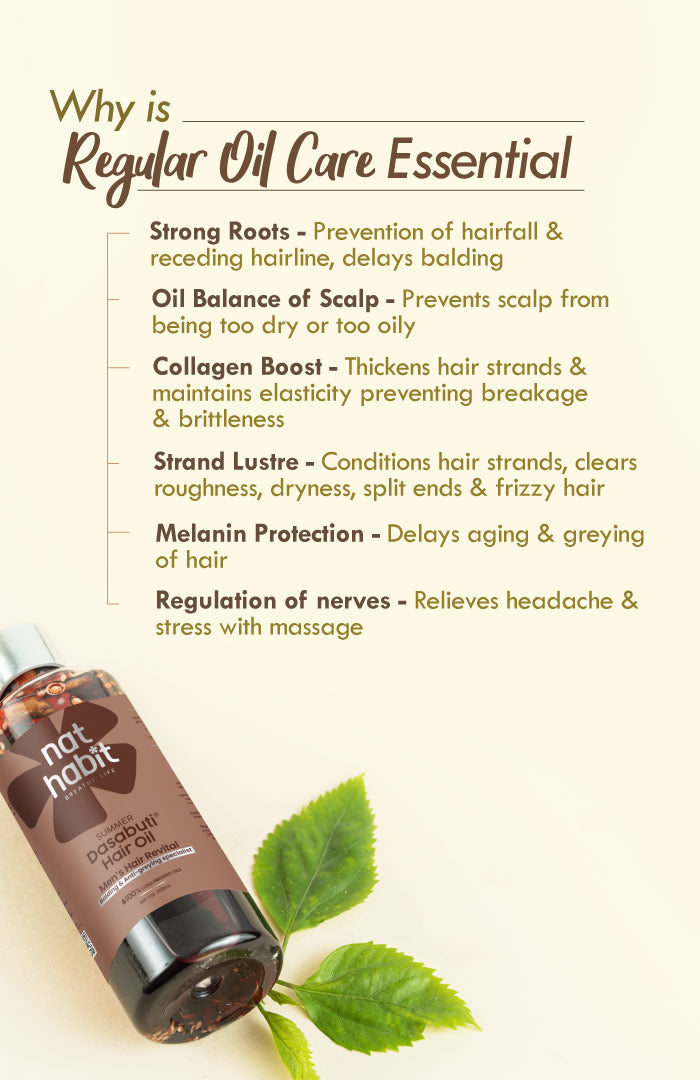 Menâs Hair Revital DASABUTI Summer Hair Oil 100ml