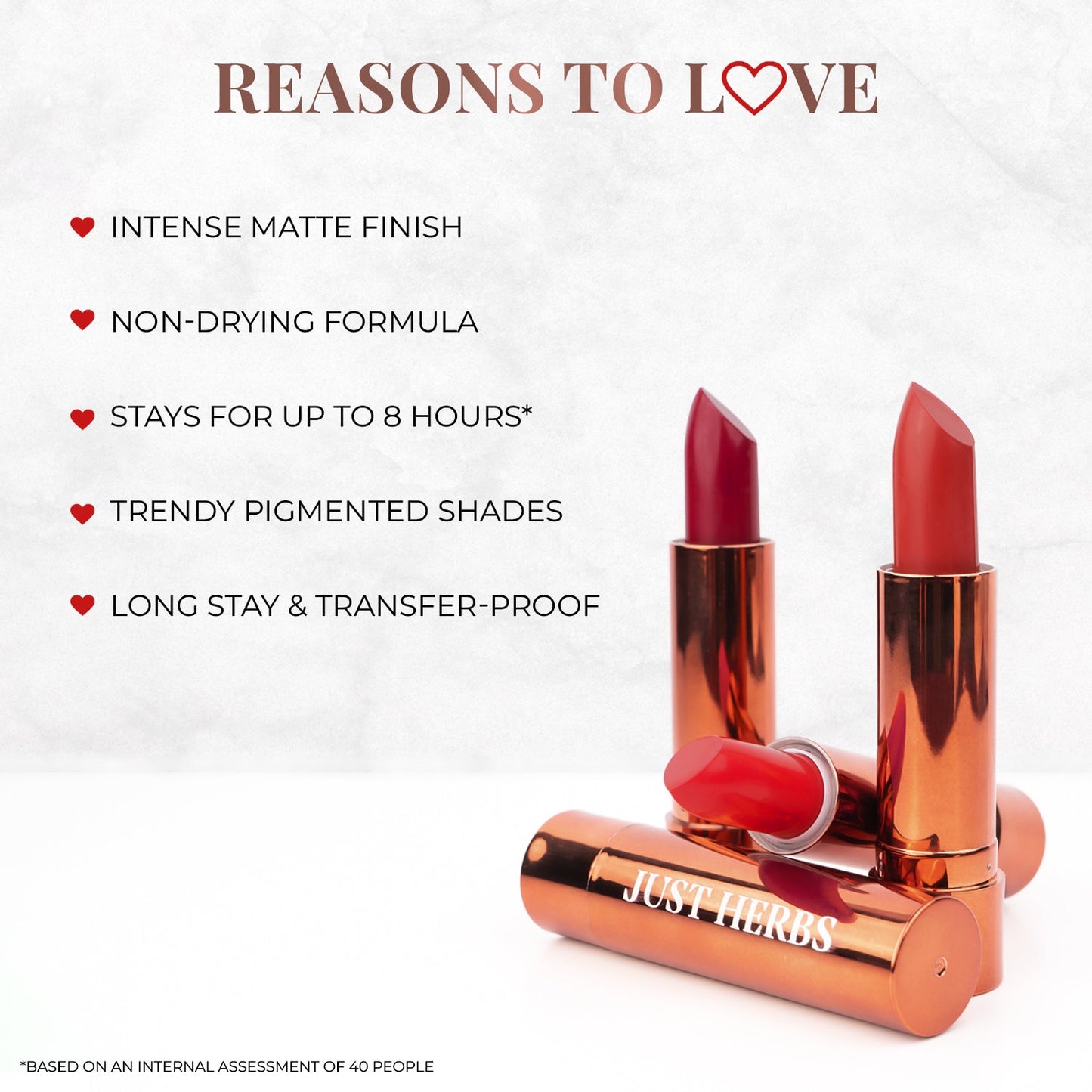 Long Stay Ultra Matte Lipstick with Shea Butter and Jojoba Oil