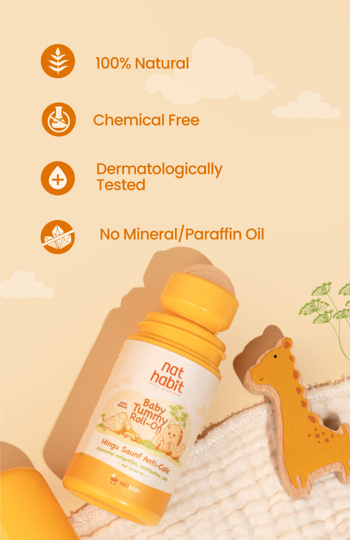 Hingu Saunf Anti-Colic Tummy Roll-On 40ml × 2