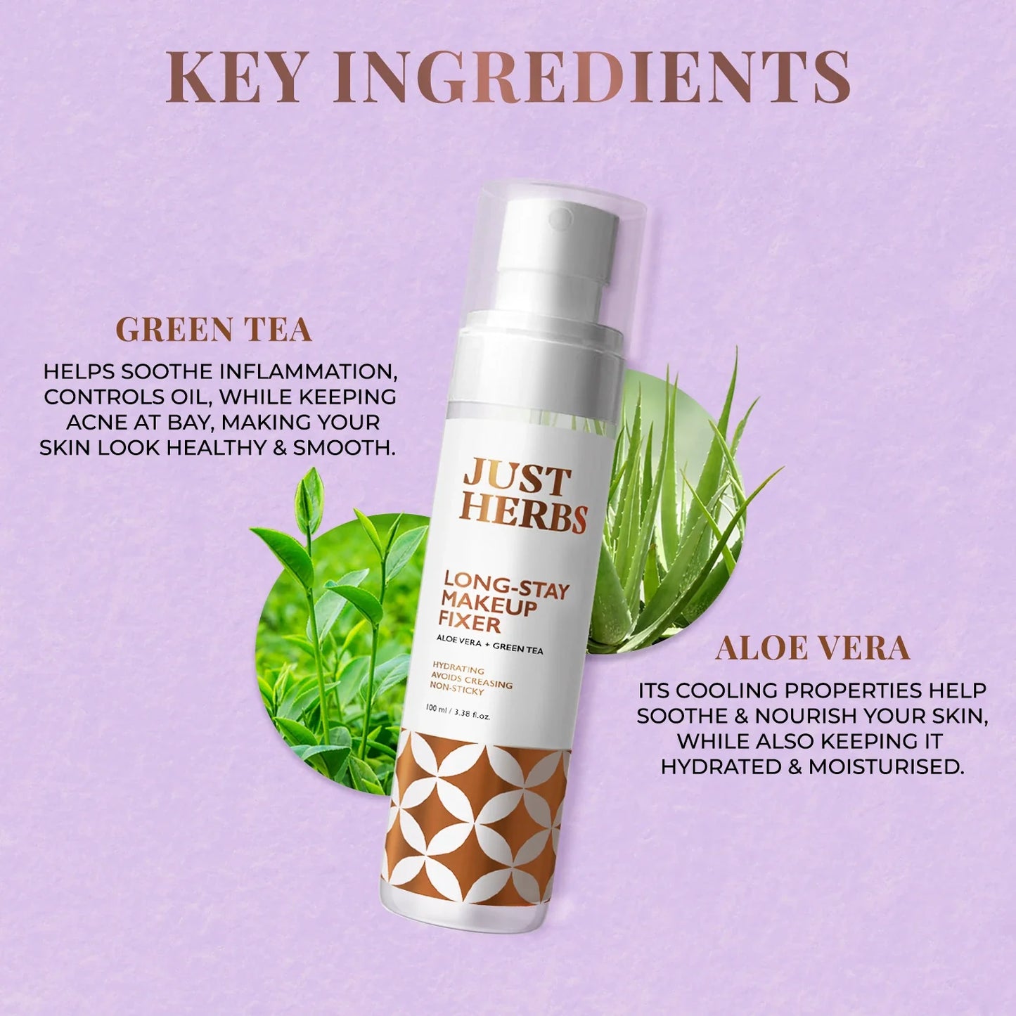 Long-stay Makeup Fixer with Aloe Vera & Green Tea 100ml
