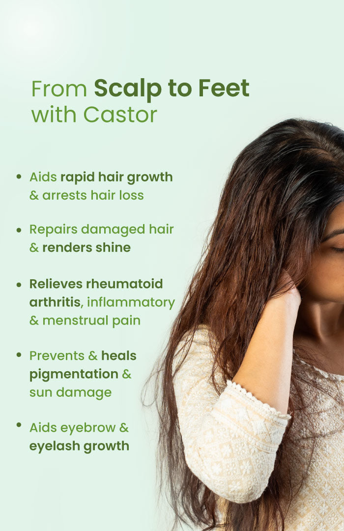 Pure Cold Pressed Castor (Arandi) Oil 200ml