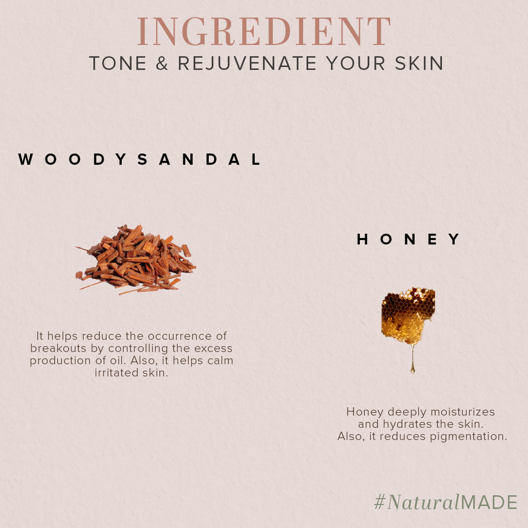 Woody Sandal & Honey Soap Combo Pack Of 3 100gm Each