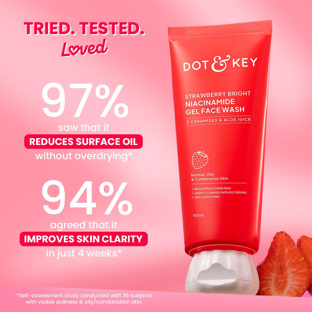 Strawberry Bright Niacinamide Gel Face Wash 100ml