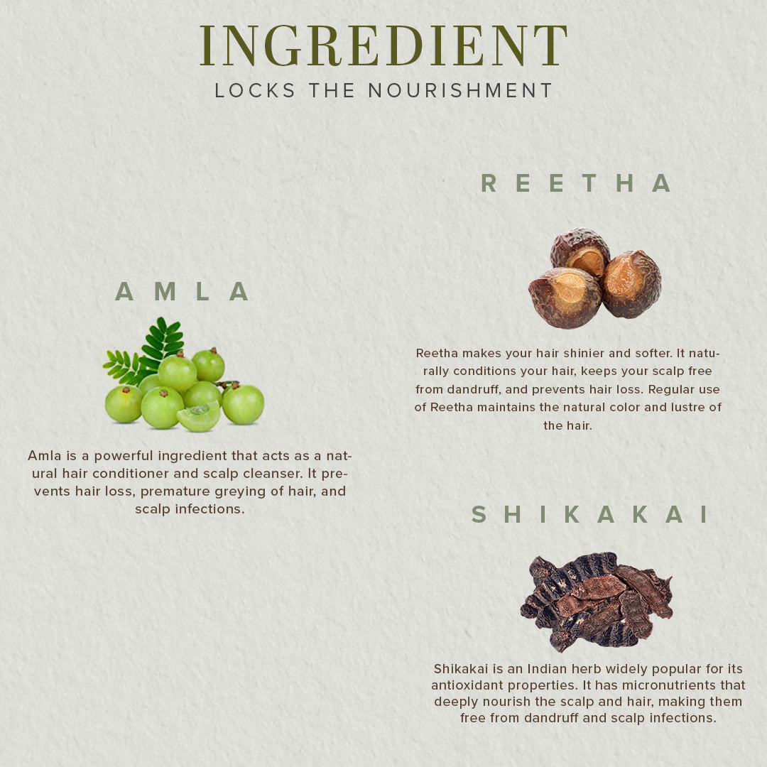 Organic Shikakai Powder For Hair Wash 150gm