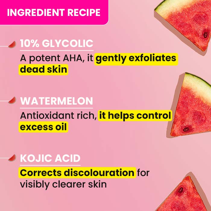 Watermelon & 10% Glycolic Serum 30ml