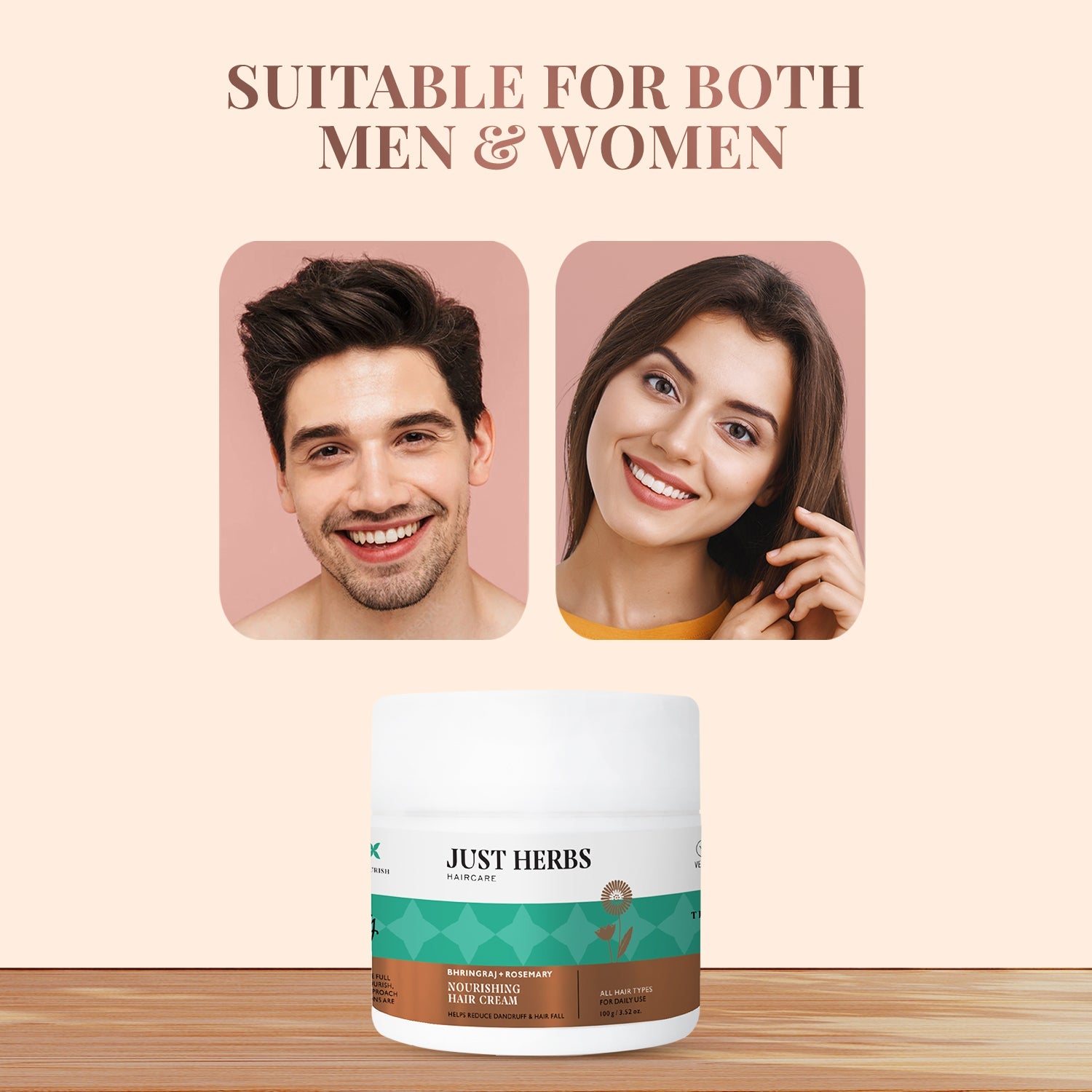 Nourishing Hair Cream with Bhringraj & Rosemary 100g