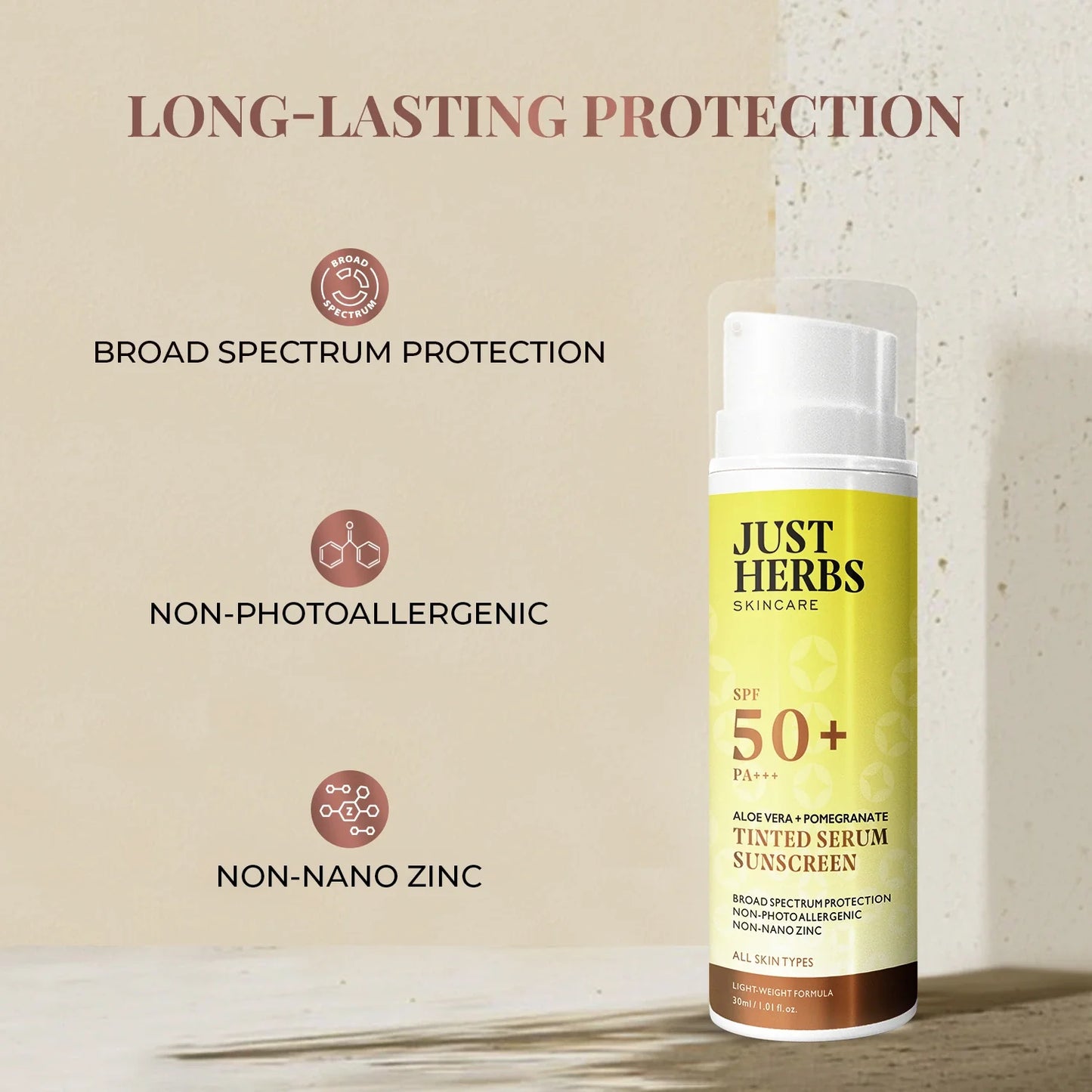 Tinted Serum Sunscreen with SPF 50+ PA+++ 30ml
