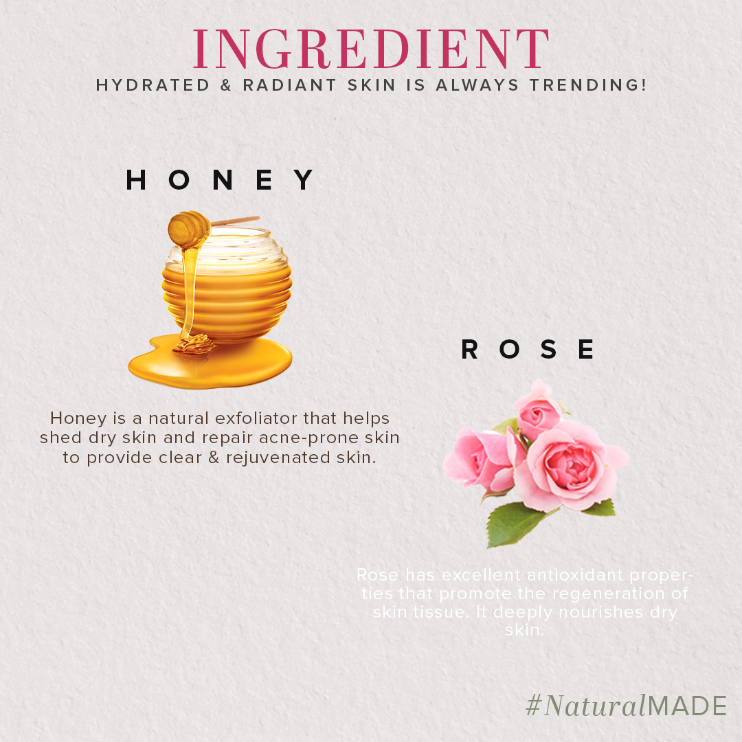 Rose & Honey Skin Care Combo Pack Of 3 210ml Each