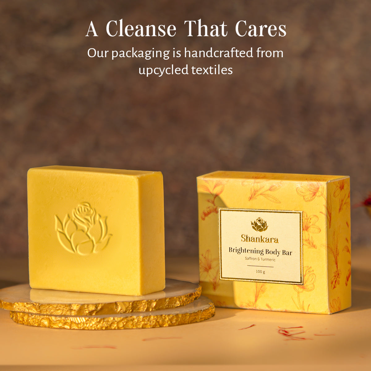 Brightening Body Bar – Saffron & Turmeric by Shankara 100g