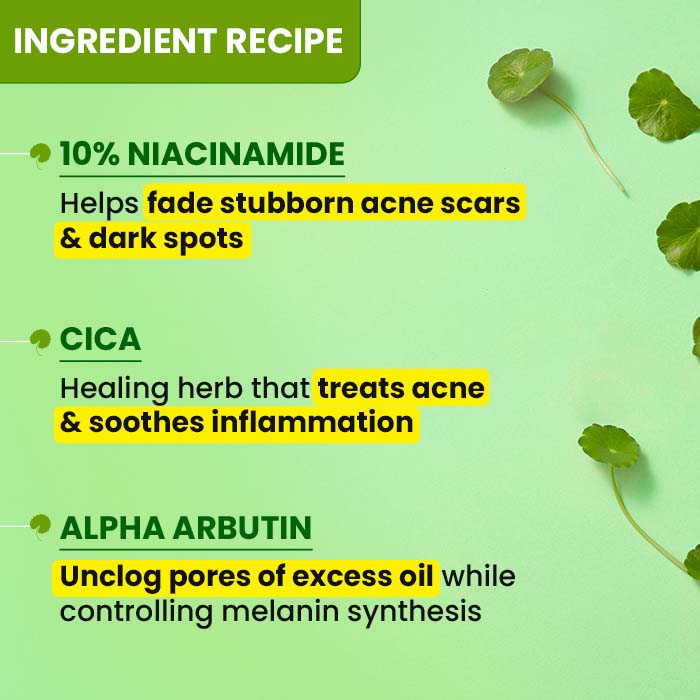 Cica + 10% Niacinamide Face Serum for Oily Skin 20ml