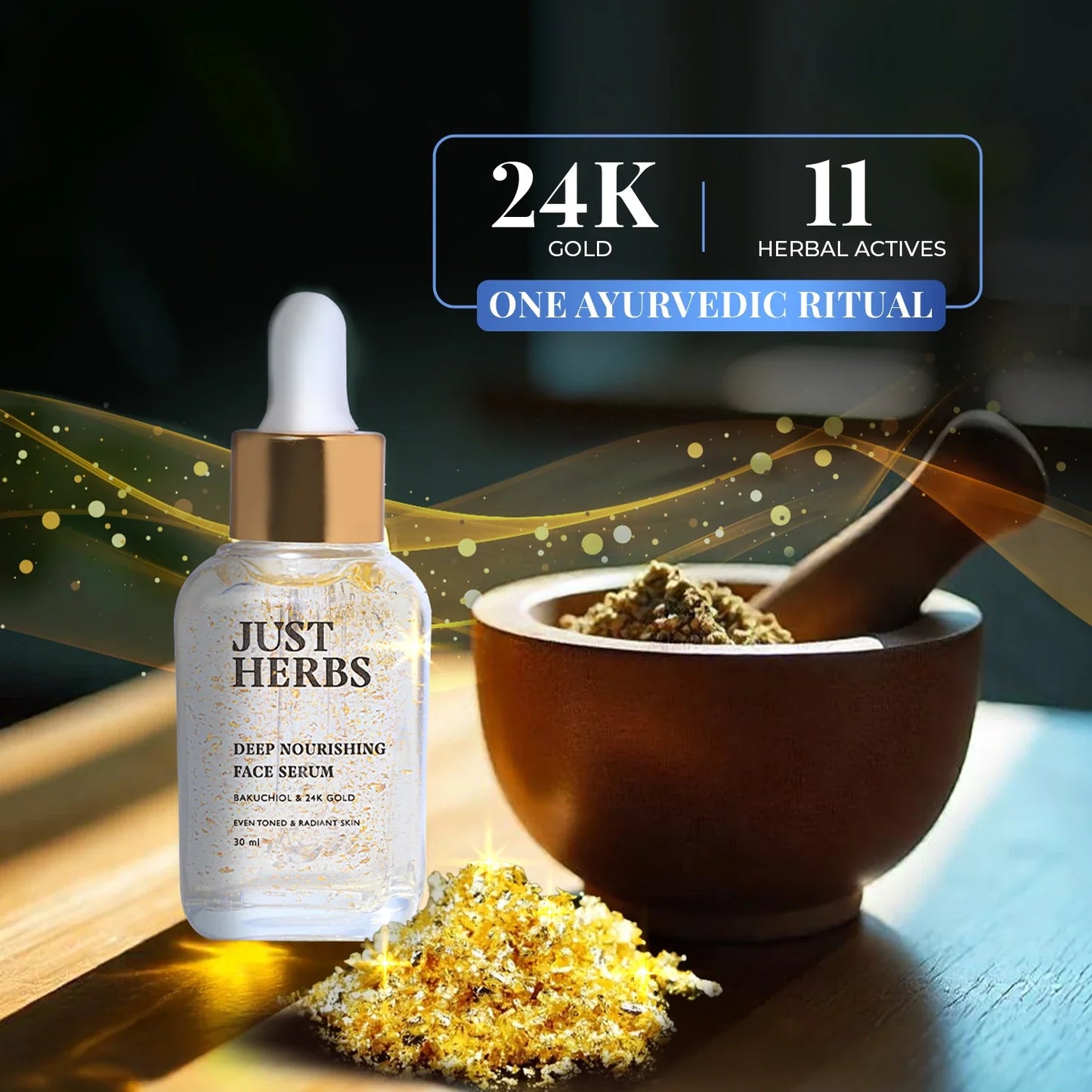 24K Gold & Bakuchiol Deep Nourishing Face Serum 30ml