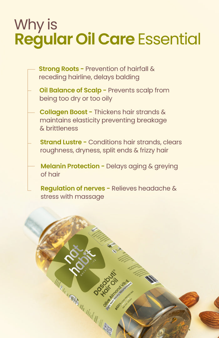 Olive Almond Vit E Dasabuti Hair Oil 200ml