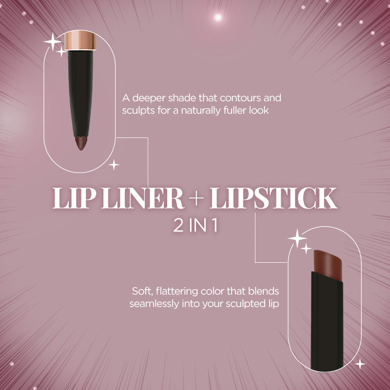 TWIN FLAME- LIPSTICK & LIP LINER DUO