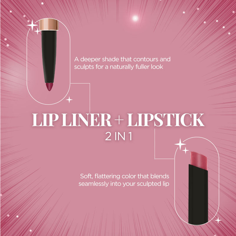 TWIN FLAME- LIPSTICK & LIP LINER DUO
