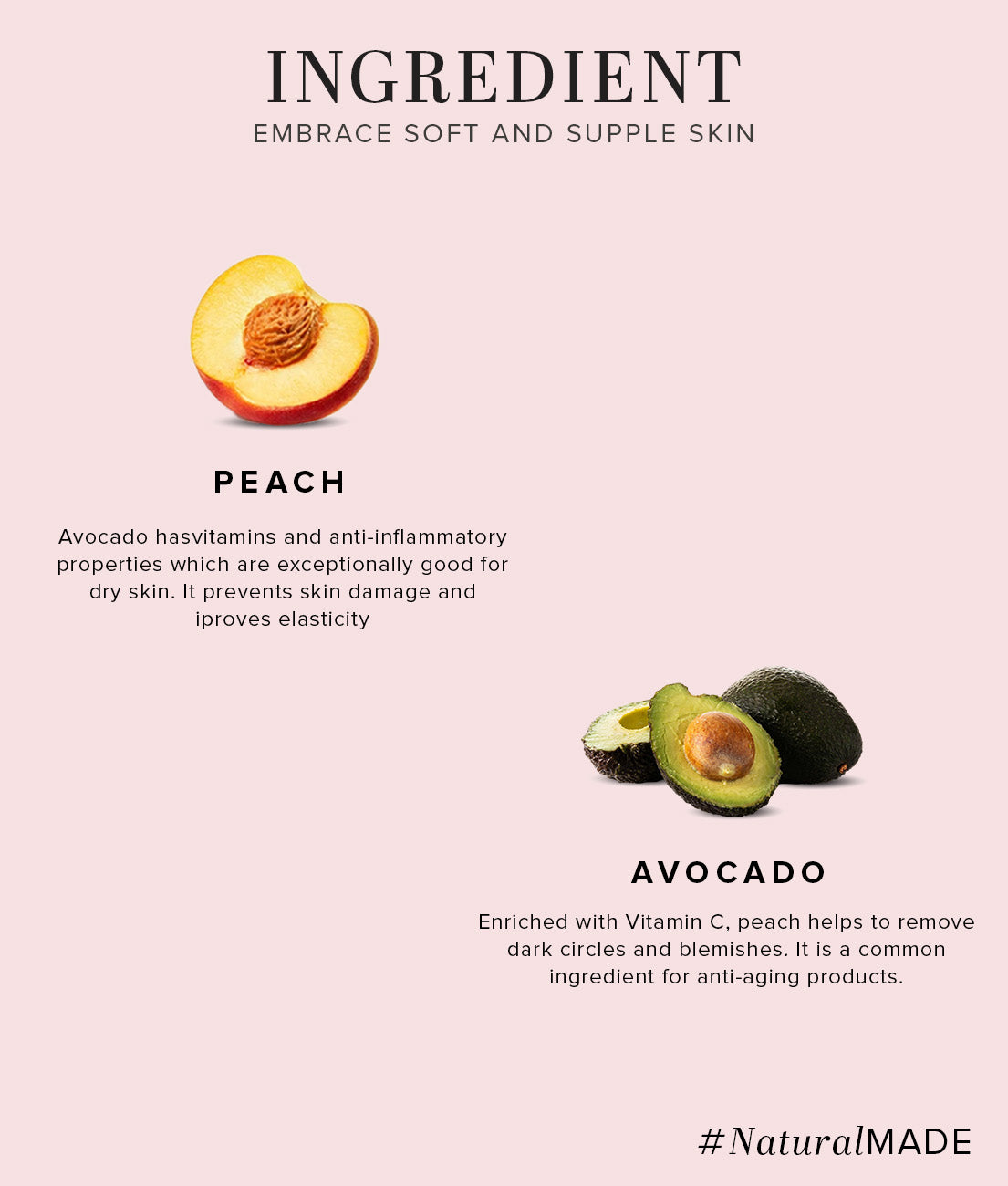 Peach Avocado Moisturizer with SLS & Paraben Free 210ml