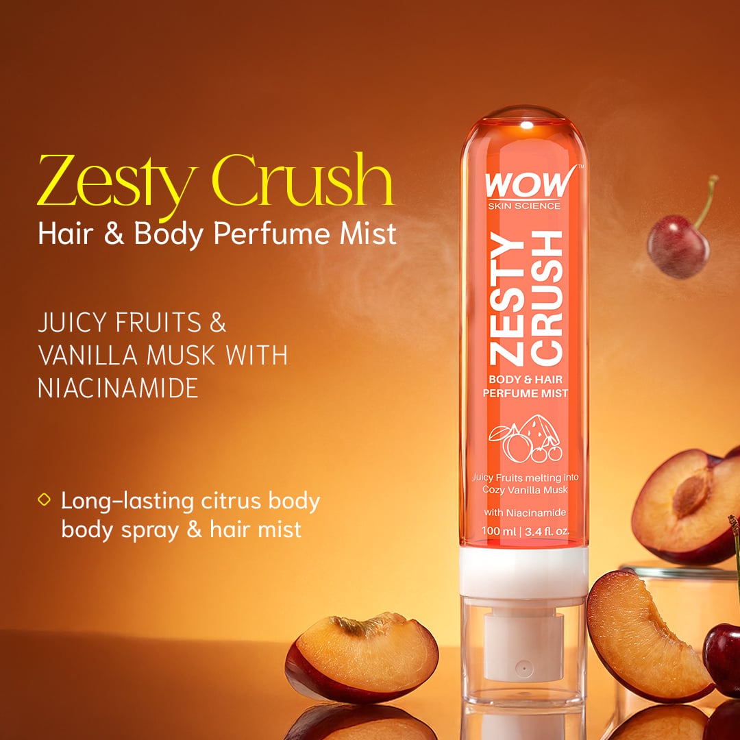 Zesty Crush Perfume Mist Invigorating Citrus & Vanilla Scent 100ml