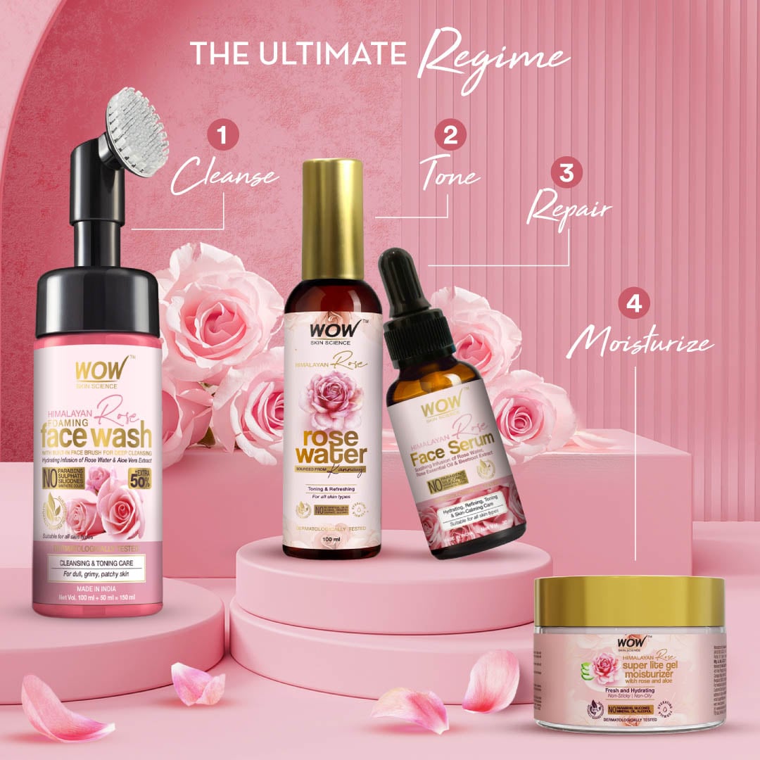 Himalayan Rose Aloe Gel Moisturizer Restores & Hydrates Skin 50ml